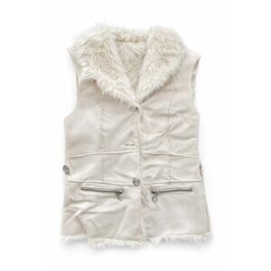 Monoreno Faux Fur Suede Vest - Size M